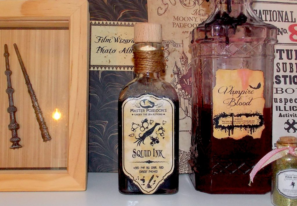 Squid Ink Potion Bottle DIY